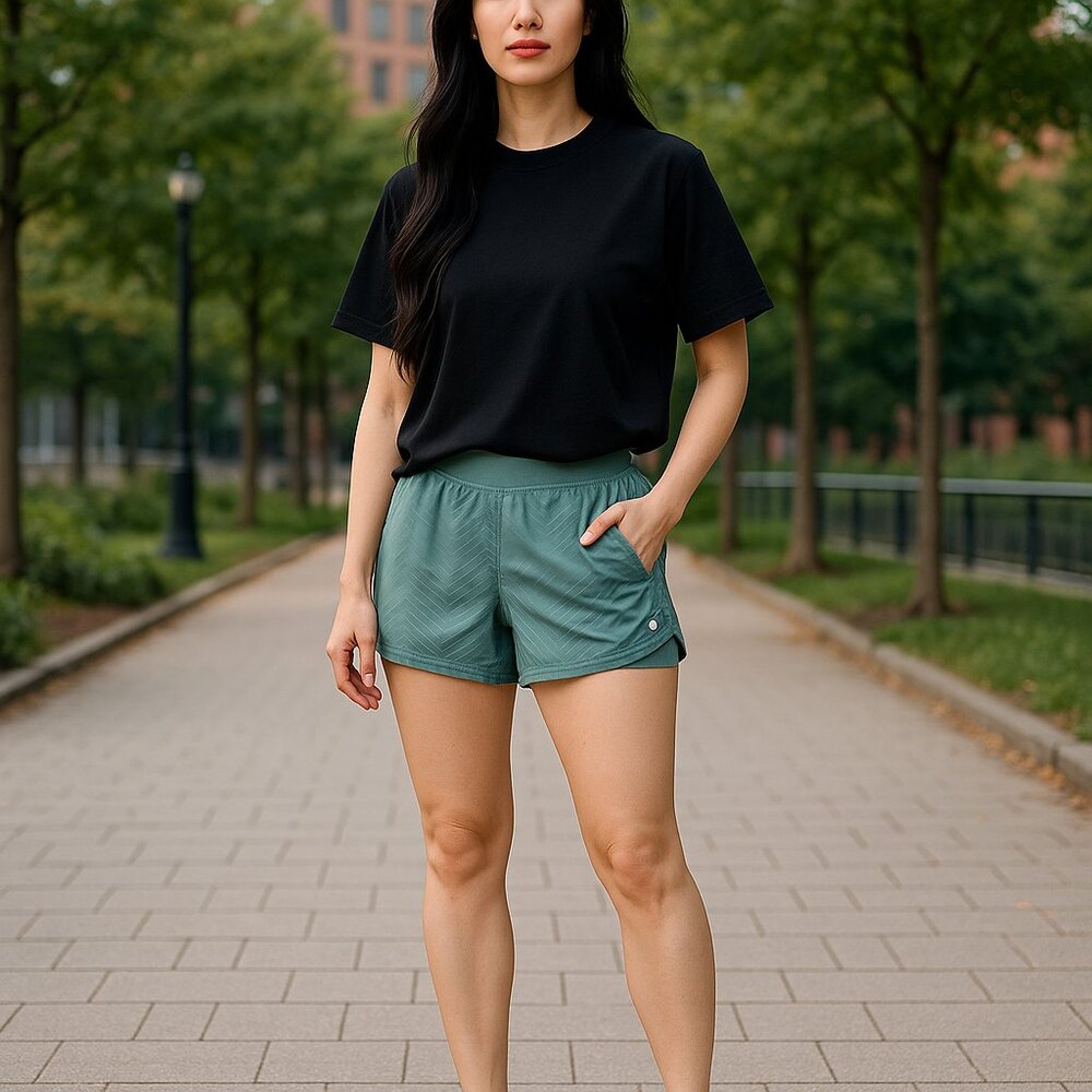 Layers Running Shorts Women’s Sz S Green shorts